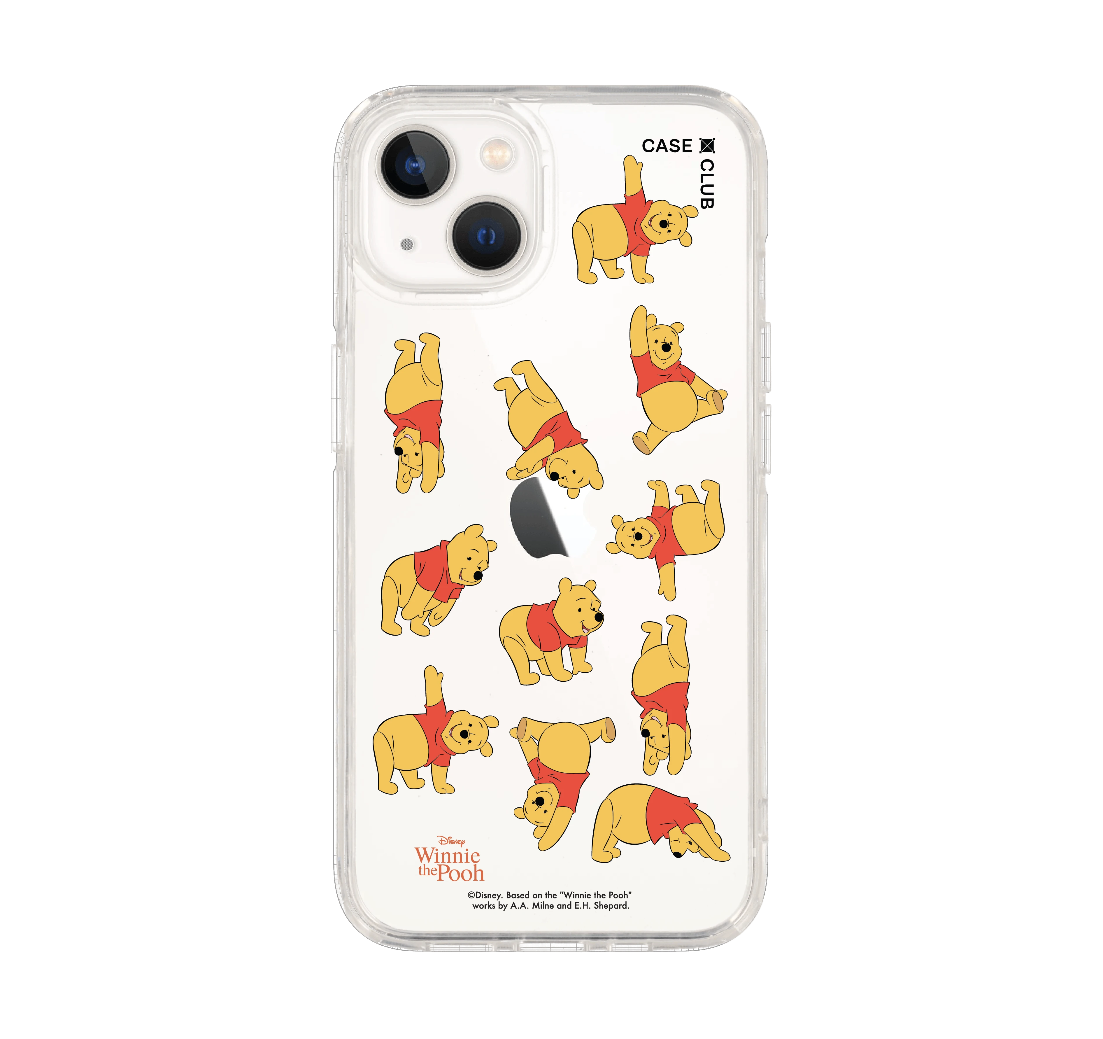 เคสใส iphone 13 winnie the pooh โพสท่าสไตล์หมีพูห์
